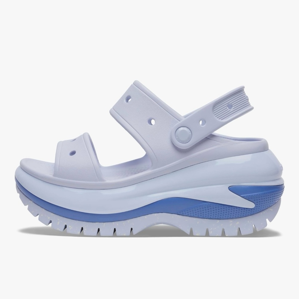 Mega crush platform Crocs sandals in blue size women 9 - Picture 9 of 9